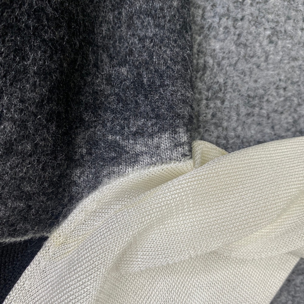 Rag & Bone Colorblock Merino Wool Mohair Blend Sweater Black Grey Cream Small - Picture 5 of 11
